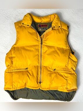 Gap Alpine Yellow Down Puffer Vest Men’s XL